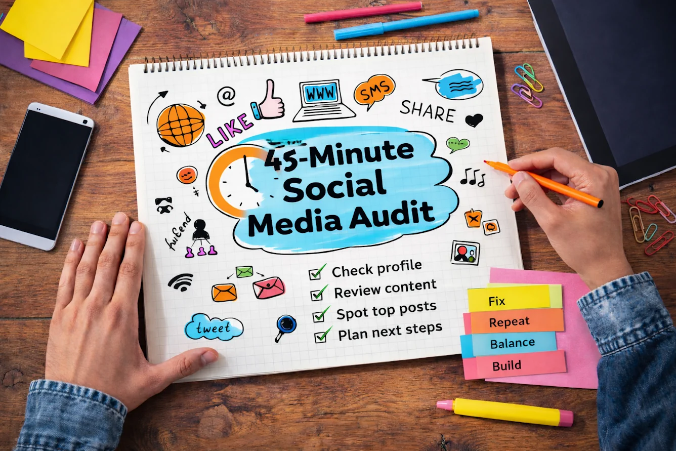 A 45-minute audit to boost social results next month