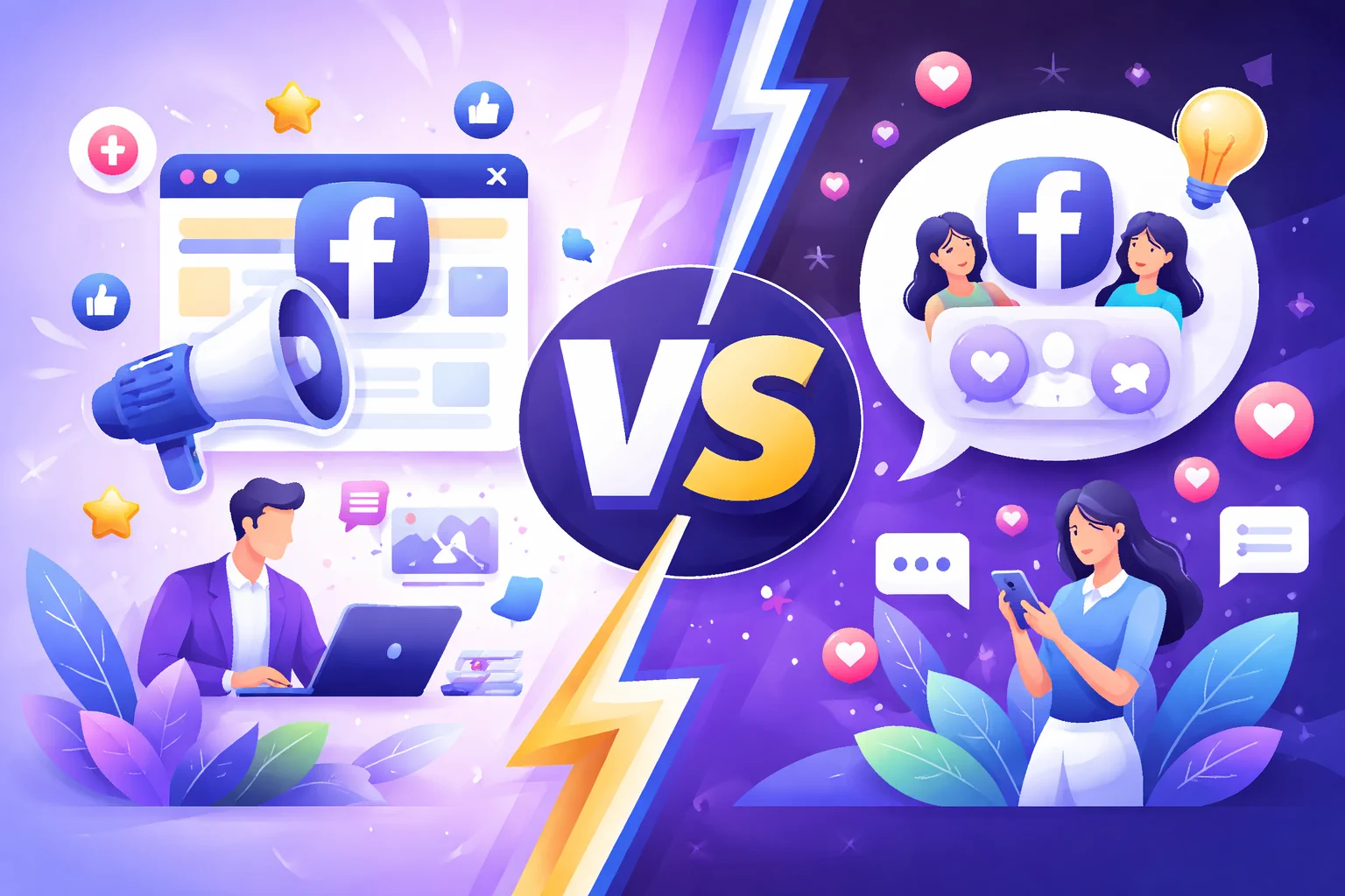 Facebook Groups vs. Business Pages for brand growth