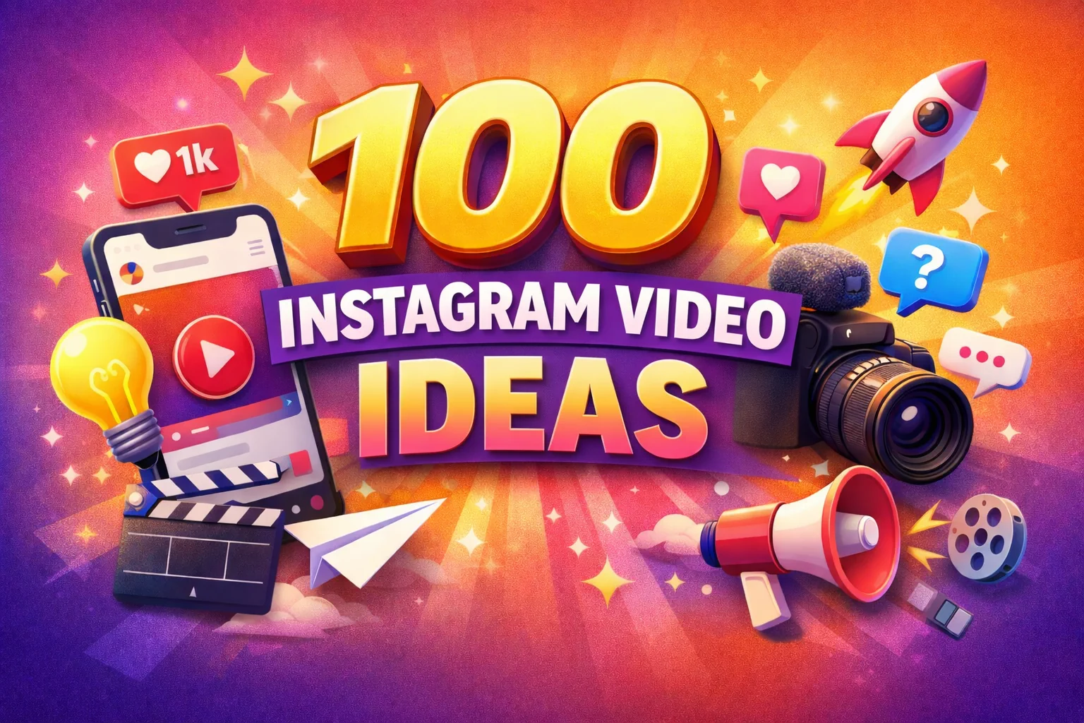 100 Instagram video ideas that actually get views