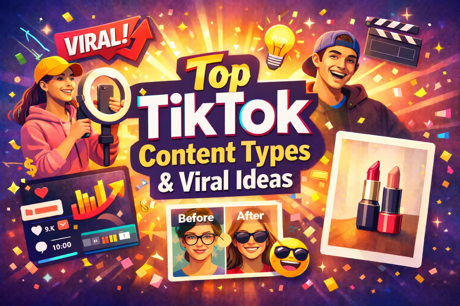 Best-performing TikTok content types and viral ideas