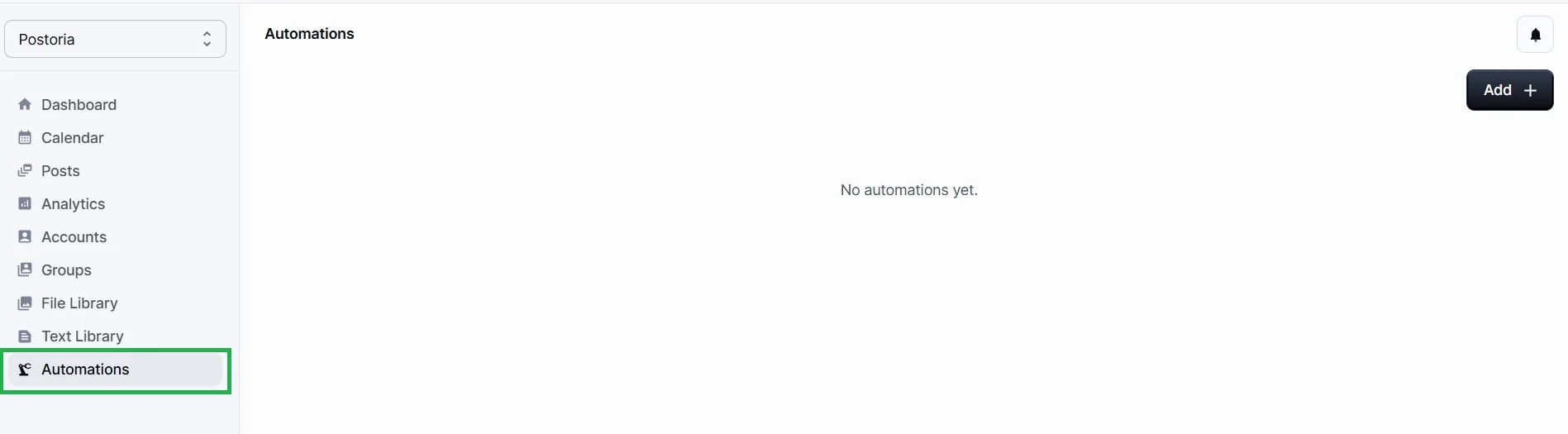 Log in and Open Automations