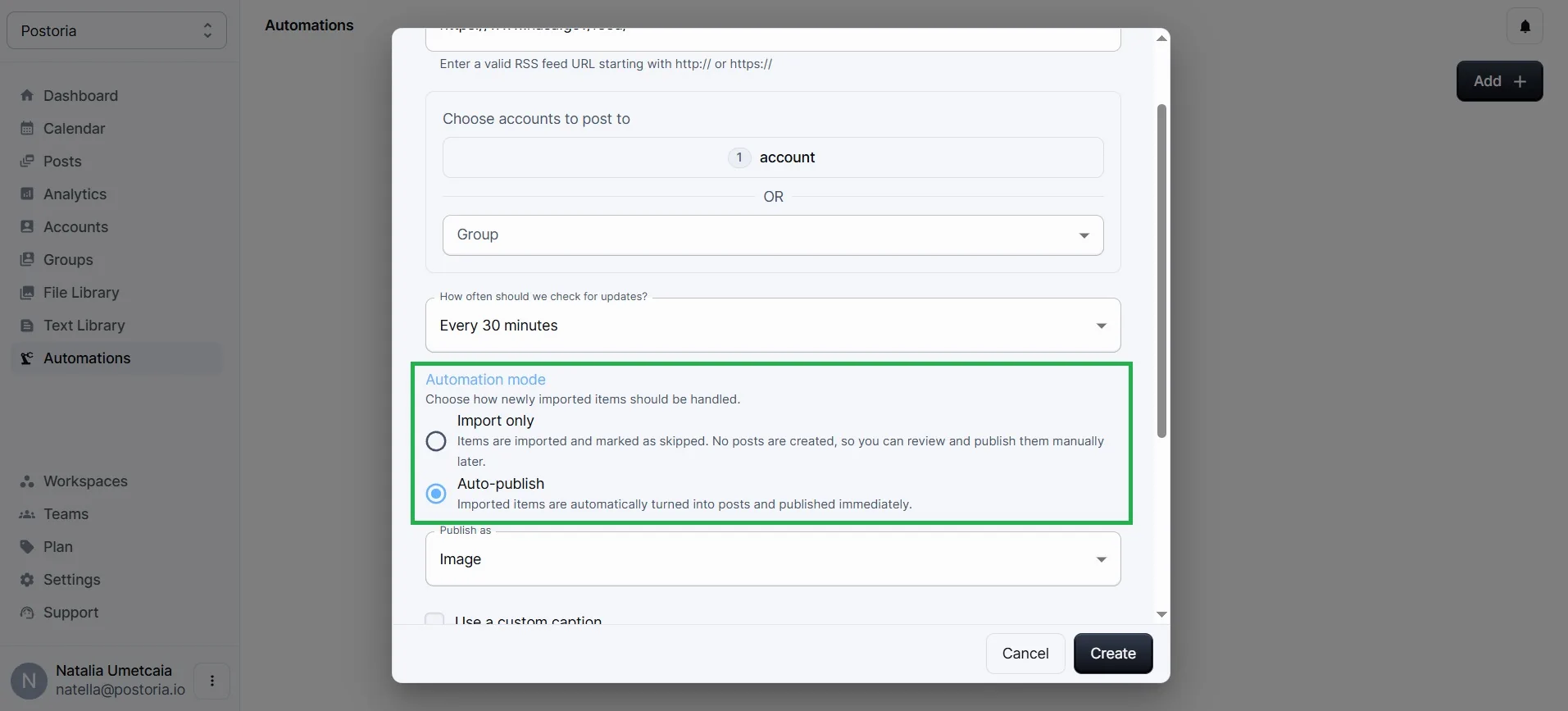 Select Automation Mode