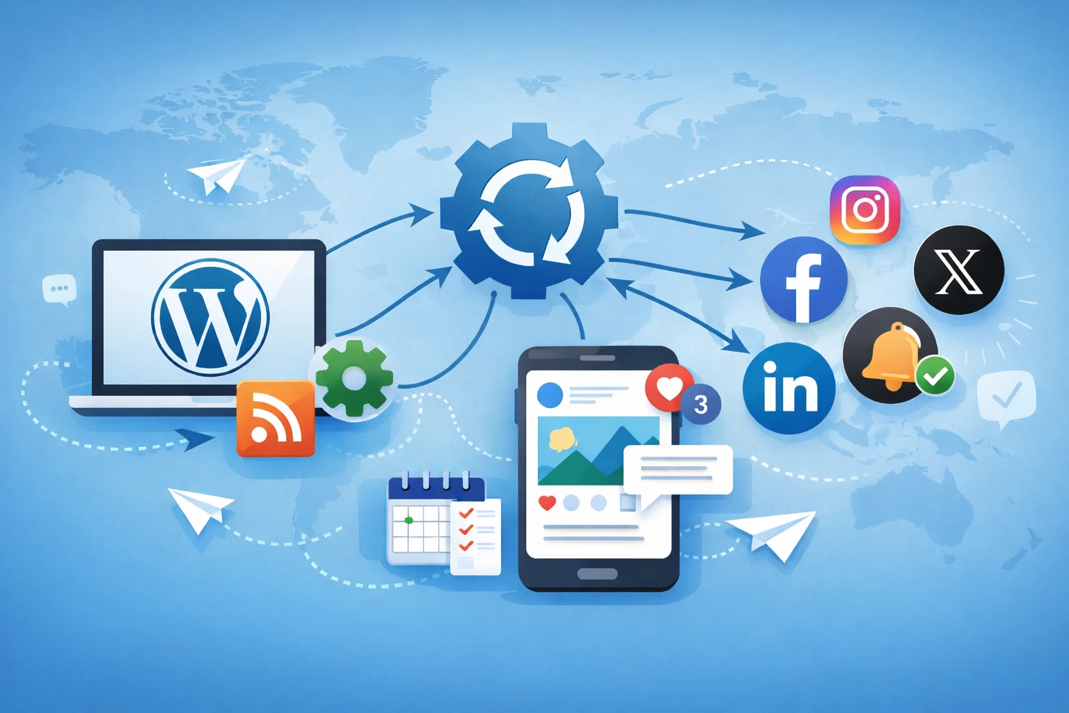 How to auto-post from WordPress to social media