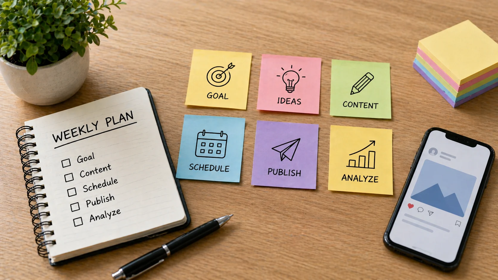 How to build a weekly social media calendar in 90 minutes