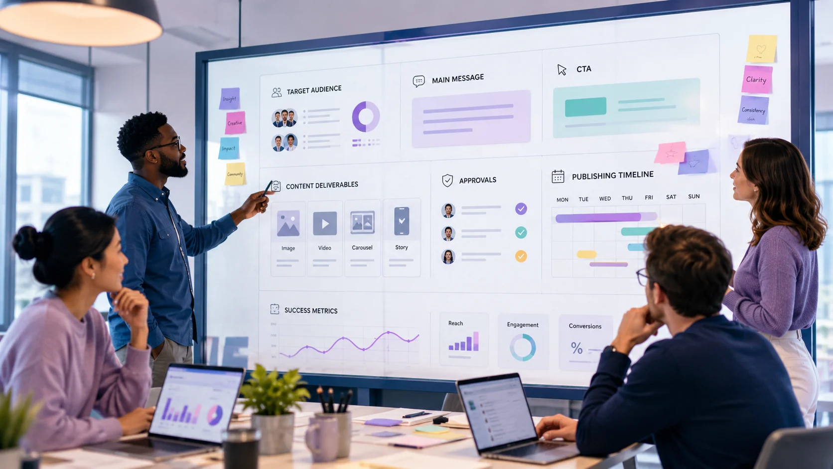 Social media campaign brief template for teams