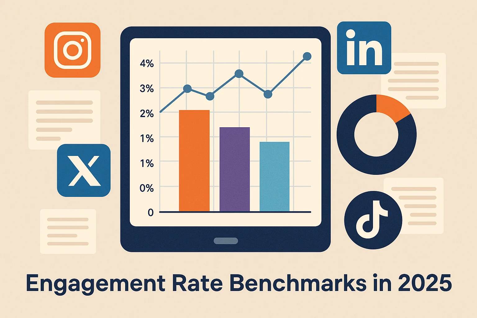 Engagement benchmarks in 2025 by platform & niche — ER guidelines and how to interpret them