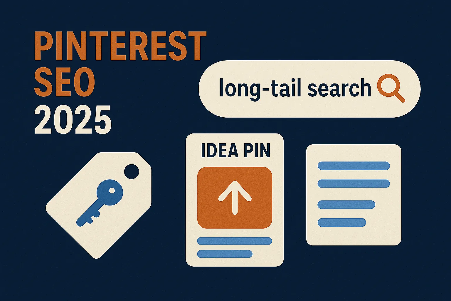 Pinterest SEO in 2025: how to win long-tail searches — keywords, idea pins & descriptions