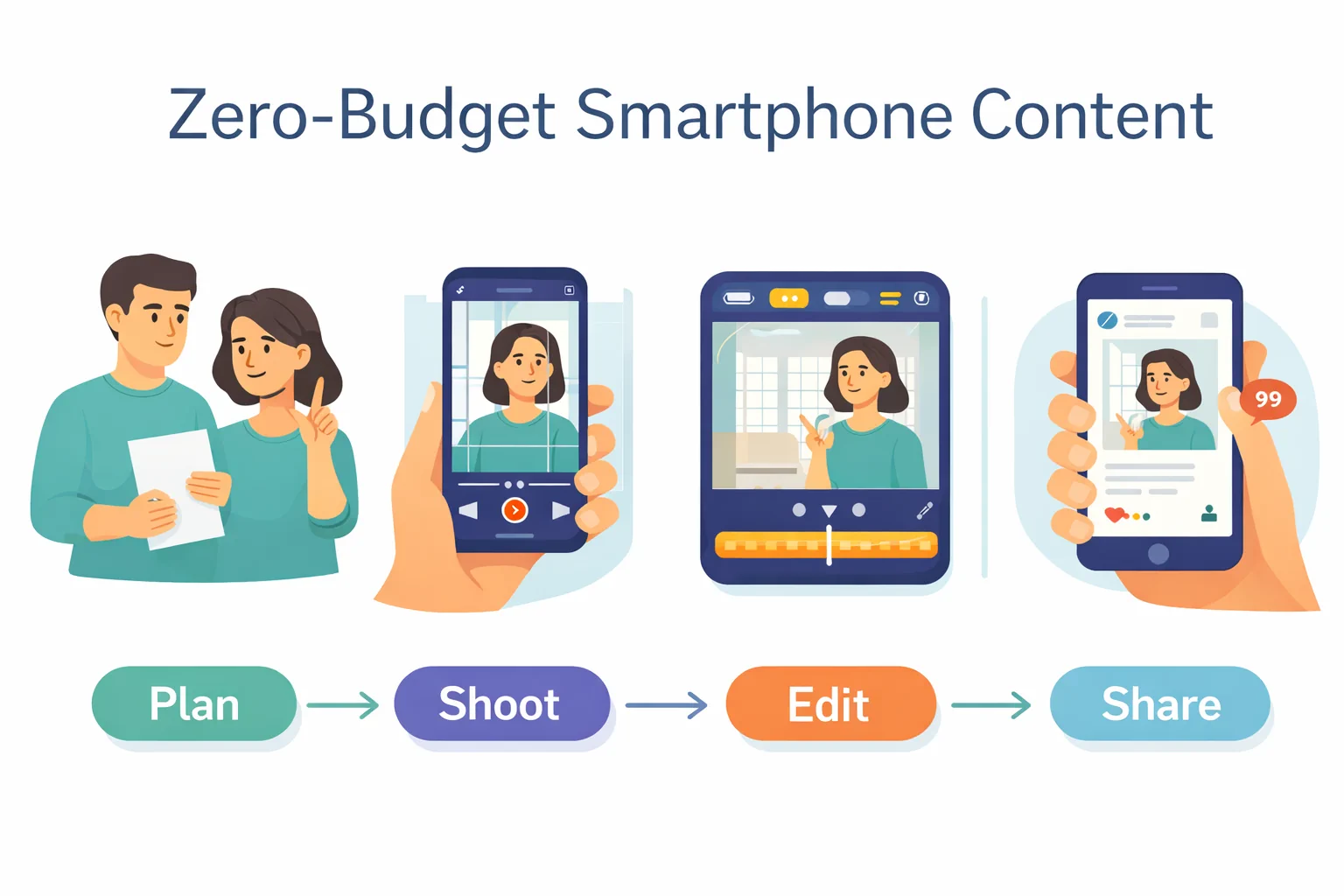 Zero-budget series: Phone + daylight production map and checklist (2026)