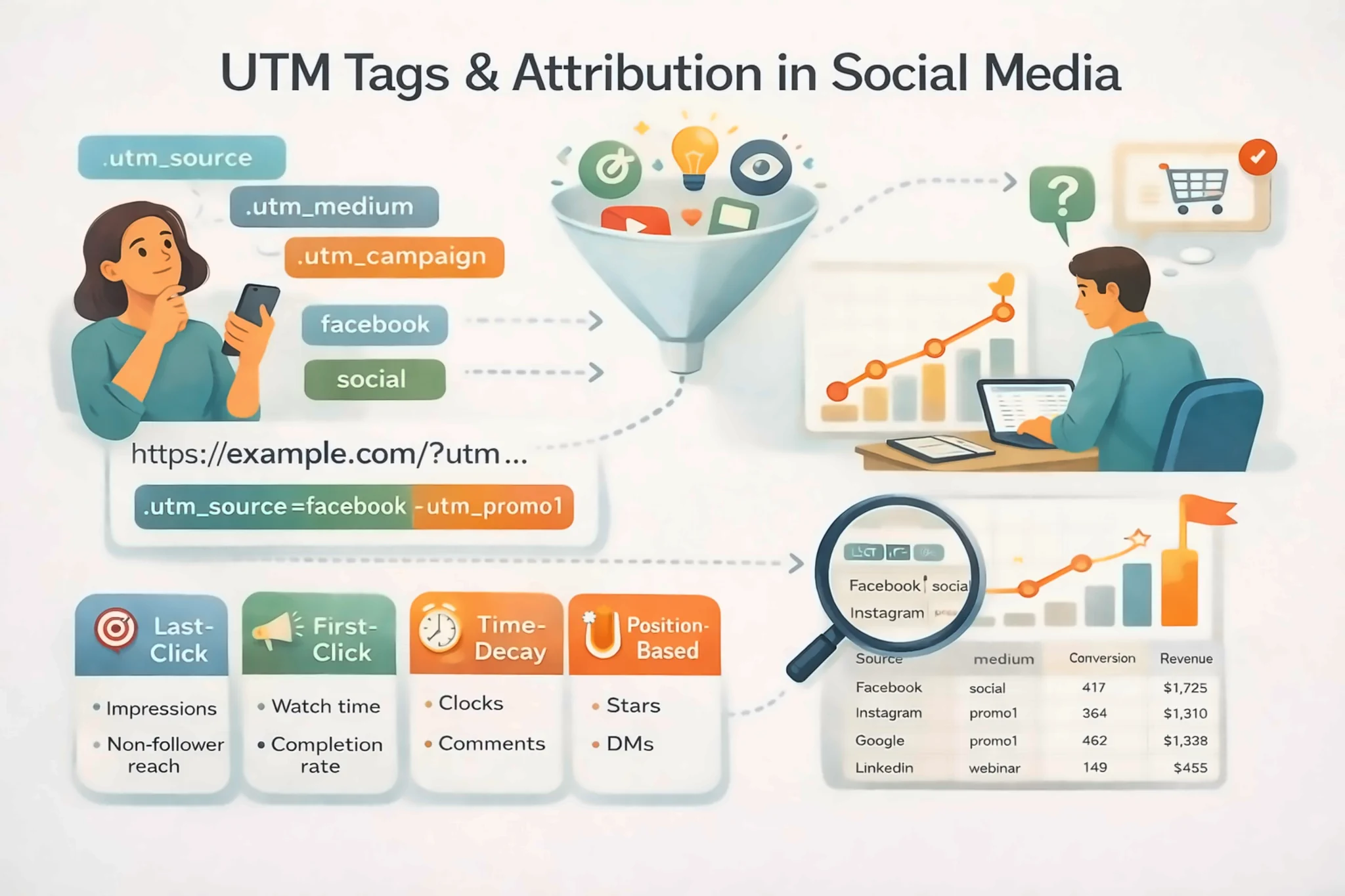 UTM tags and attribution in social media: An honest look at content impact — models and common mistakes
