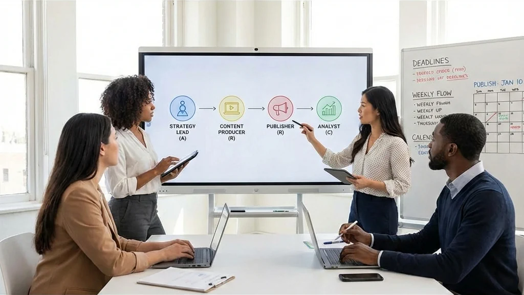 Roles and processes in a 2–4 person SMM team — RACI, responsibilities, and deadlines