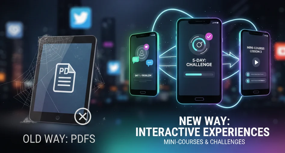 Lead magnets on social media: Mini-courses and challenges instead of PDFs — mechanics, timing, and examples