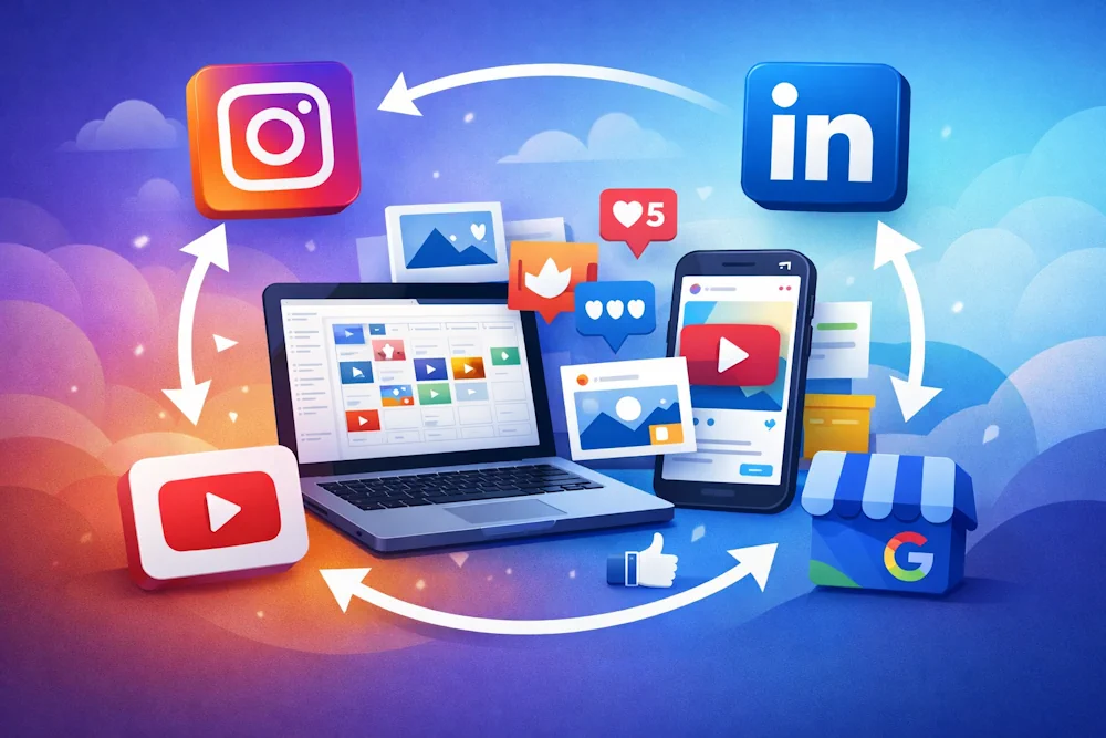 Unified content strategy: How Instagram, YouTube, LinkedIn, and Google Business work together